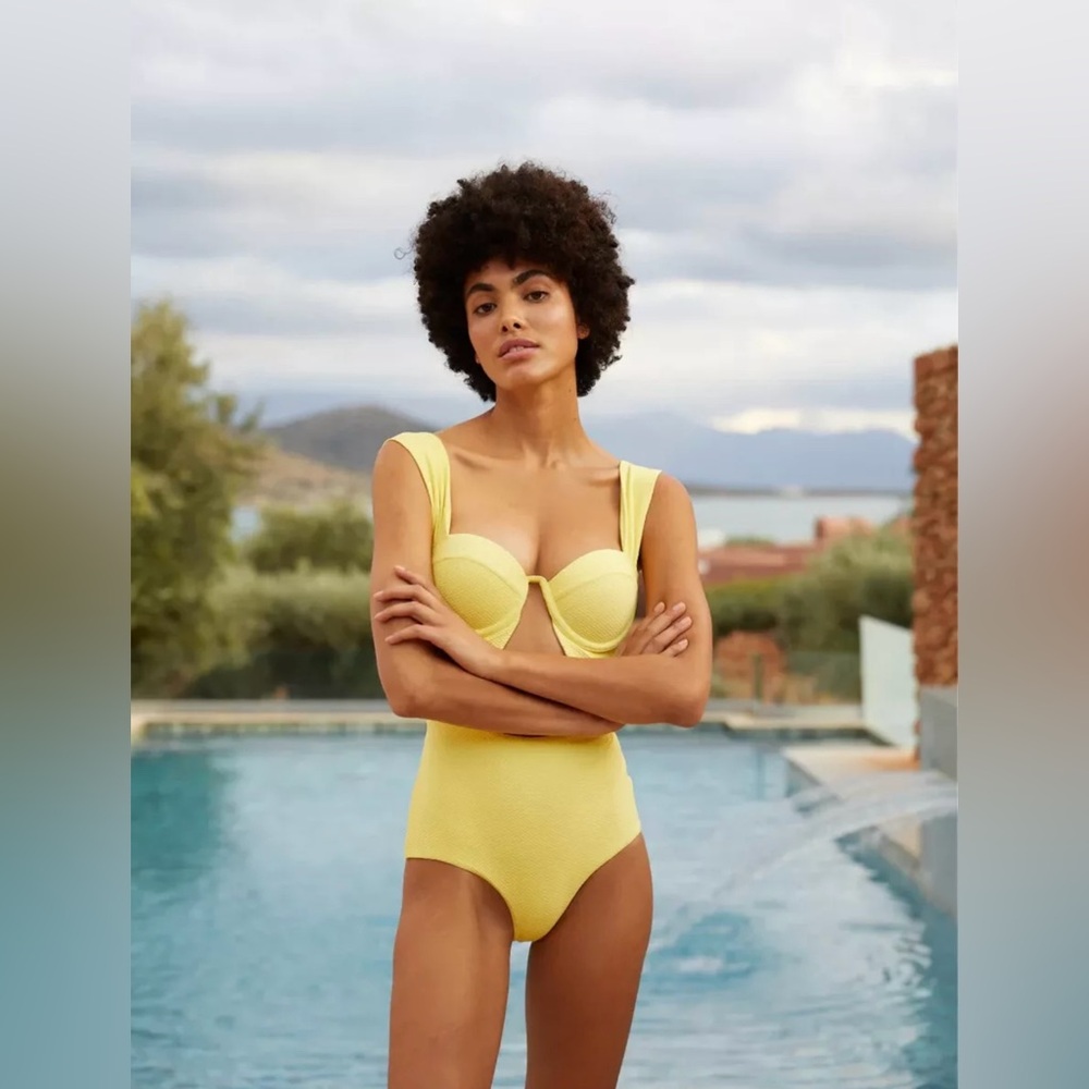 Arabella London The Bustier Bodysuit Sunbeam XS 36A 34B 32C 30D UK